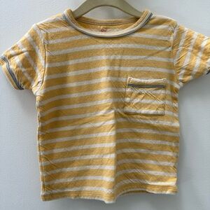 Oso & Me Willie T-shirt Yellow Stripe Size 3